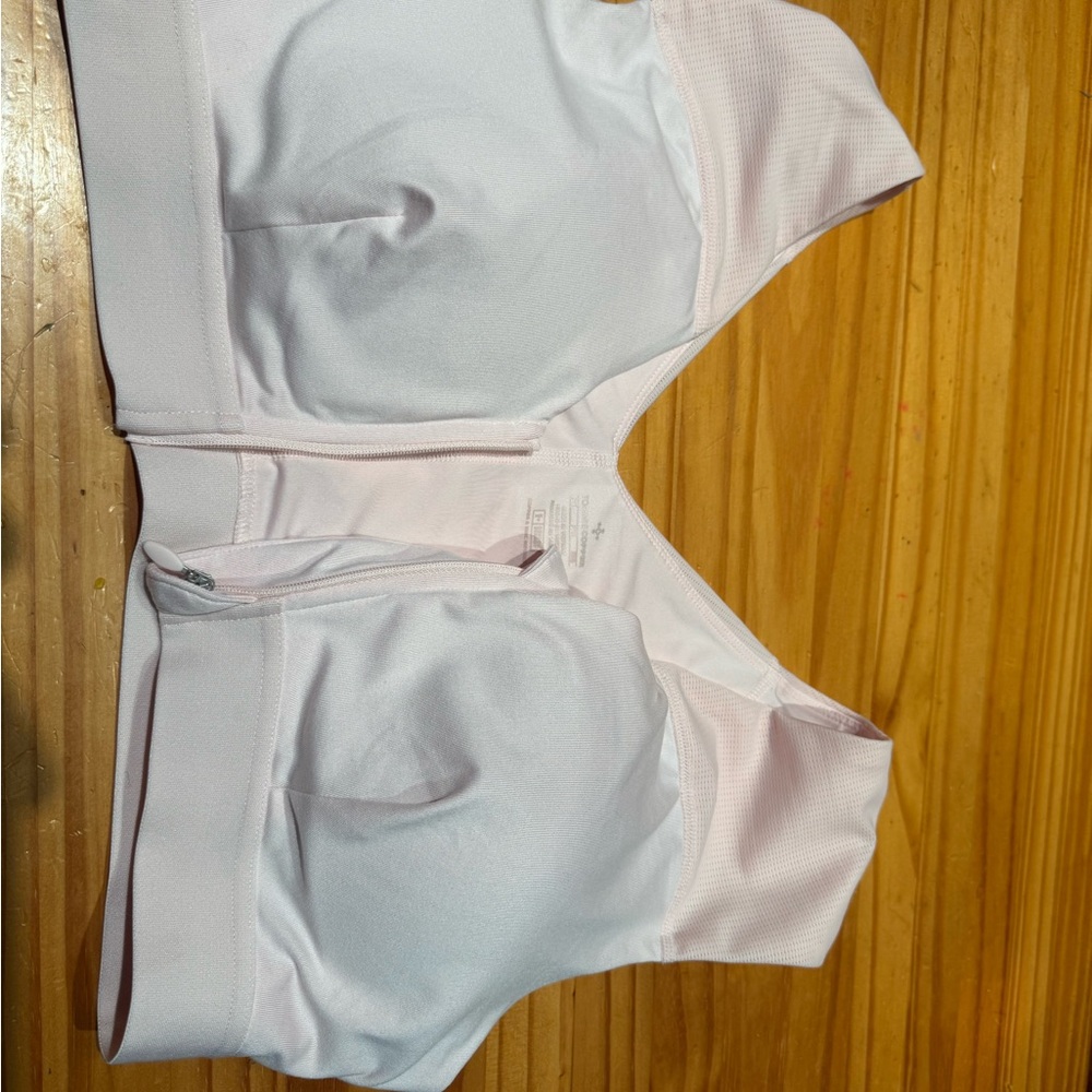 White Sports Bra with Soft Cotton Comfort